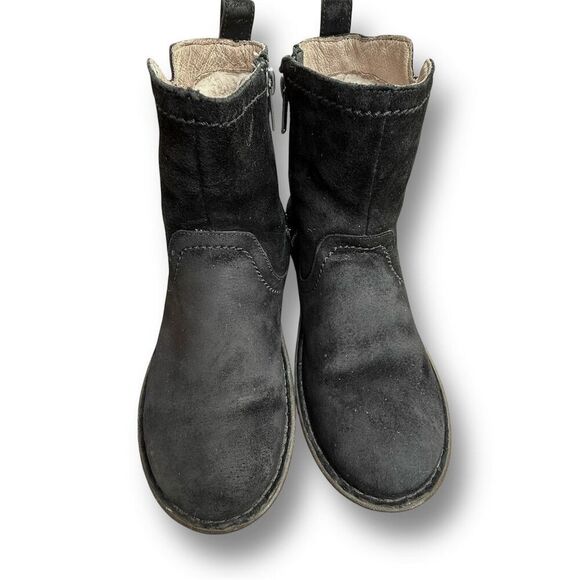 UGG Neevah Shearling Lined Short Ankle Women's Black Suede Size 8 Winter Casual - Picture 8 of 14